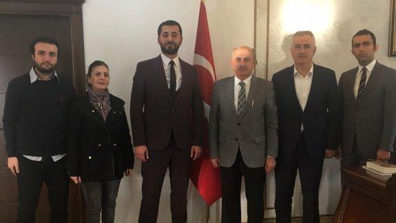 Trabzon Ülkü Ocakları Başkanı Mihrab ALTINIŞIK ve beraberindekiler Müdürümüz Hızır AKTAŞ’ı Ziyaret Ettiler.