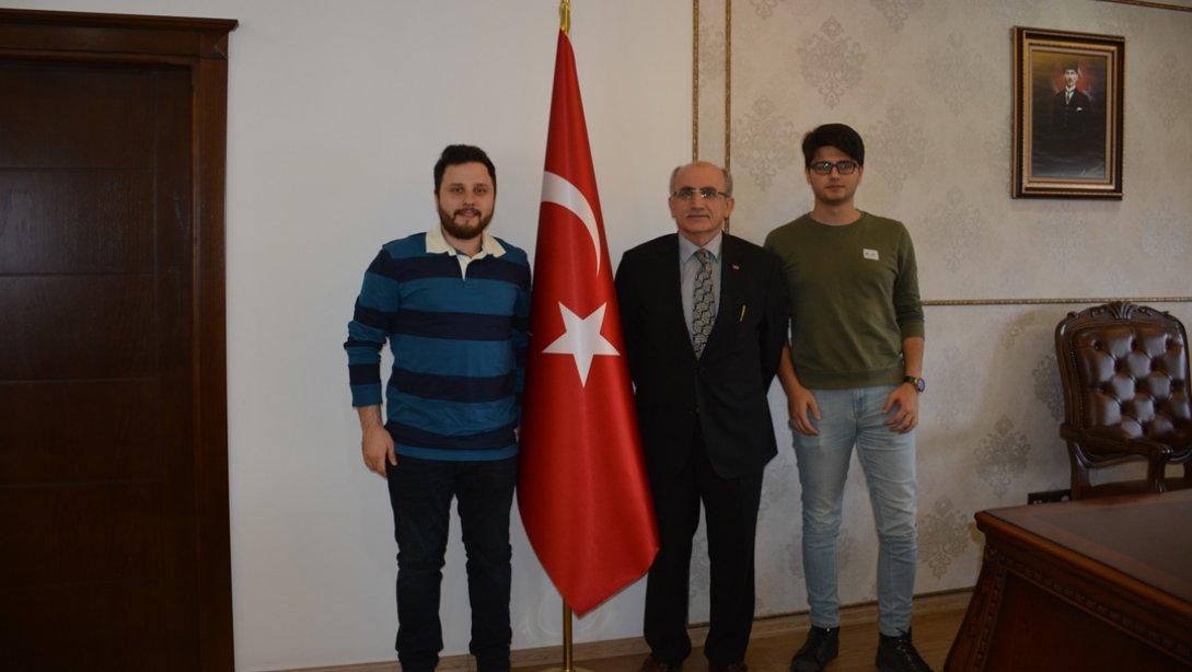 Türkiye Diş Hekimleri Birliği Trabzon Odası Birliği Öğrenci Temsilcileri  Müdürümüz Hızır AKTAŞı Makamında Ziyaret Etti