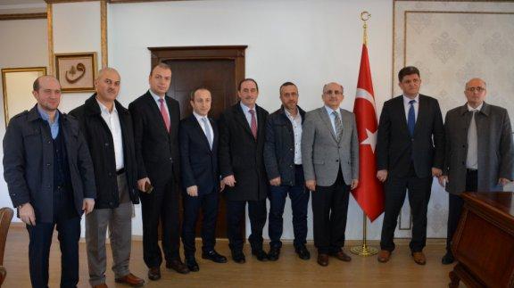İHH İnsani Yardım Derneği Trabzon Şube Başkanı ve Yönetim Kurulu Üyeleri Milli Eğitim Müdürümüz Hızır AKTAŞ´ı Ziyaret Ettiler