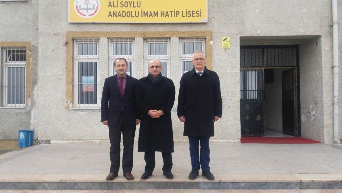 Müdürümüz Hızır AKTAŞ´tan, Ali Soylu Anadolu  İmam Hatip Lisesine Ziyaret