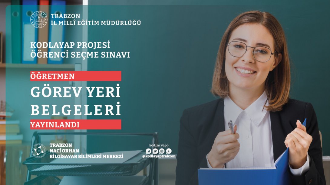 {Kodlayap} Yazılı Sınavı Öğretmen Görev Belgeleri Yayımlandı