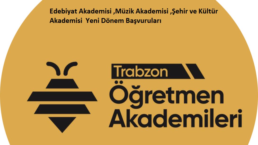 Trabzon Öğretmen Akademileri Kapsamında Edebiyat Akademisi ,Müzik Akademisi ,Şehir ve Kültür Akademisi Olarak Yeni Dönem Başvuruları Başladı