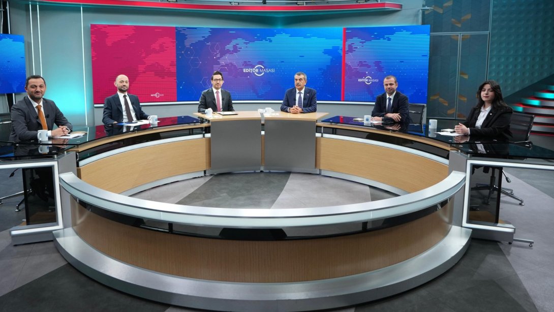 BAKAN TEKİN, AA EDİTÖR MASASI'NDA EĞİTİM GÜNDEMİNİ DEĞERLENDİRDİ