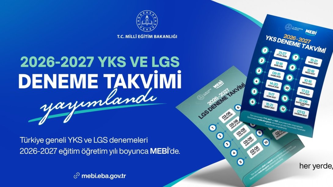MEBİ 2026-2027 YKS VE LGS DENEME TAKVİMİ BELLİ OLDU