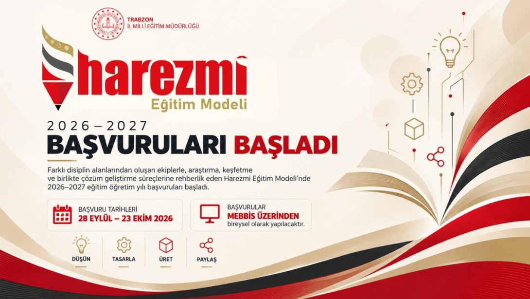 HAREZMİ EĞİTİM MODELİ 2026–2027 EĞİTİM ÖĞRETİM YILI BAŞVURULARI BAŞLADI