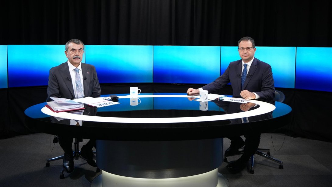 BAKAN TEKİN, HABER GLOBAL CANLI YAYININDA EĞİTİM GÜNDEMİNİ DEĞERLENDİRDİ