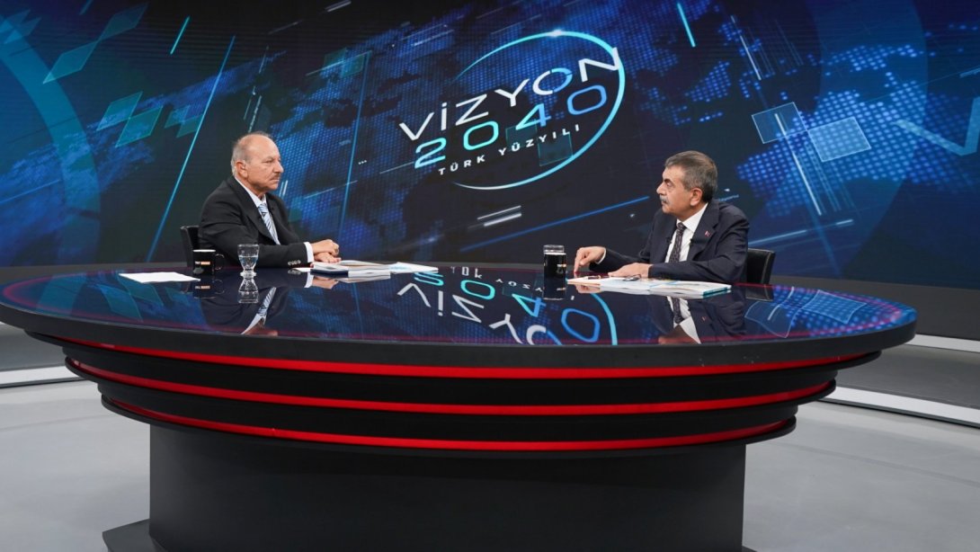 BAKAN TEKİN, TRT AVAZ'DA VİZYON 2040 PROGRAMINA KONUK OLDU